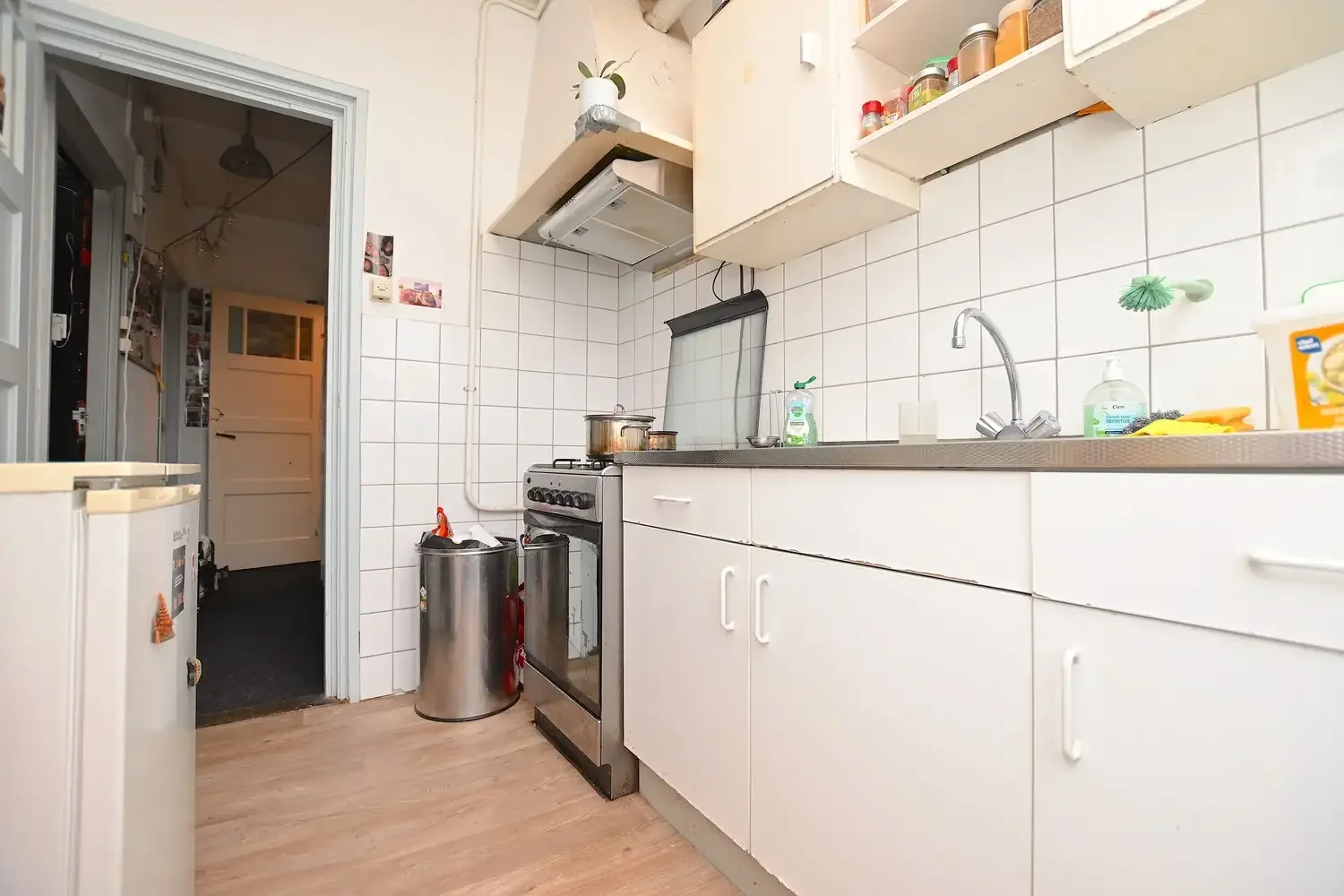 geblurde versie van de foto als achtergrond