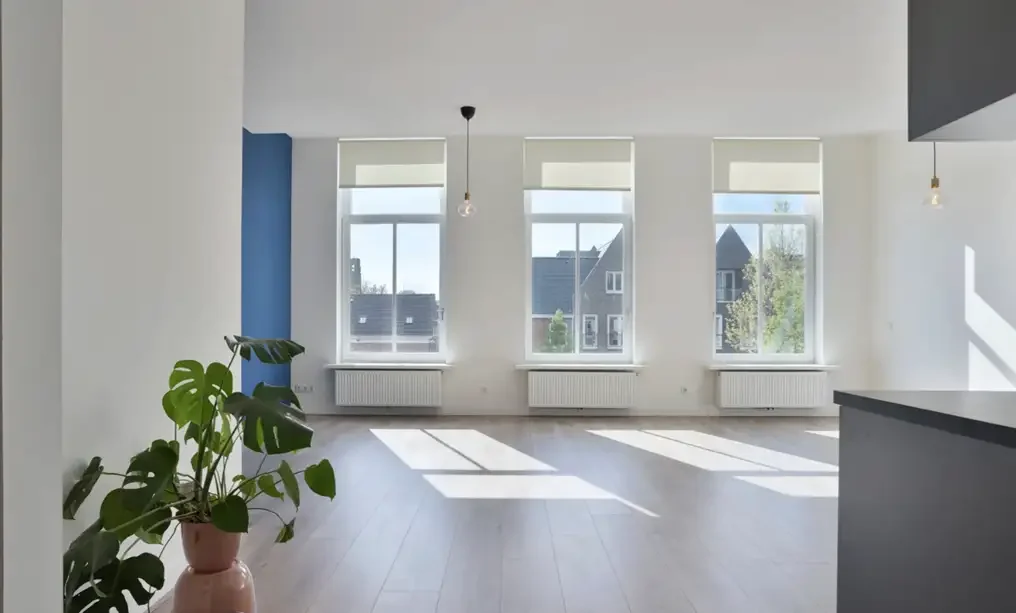 geblurde versie van de foto als achtergrond