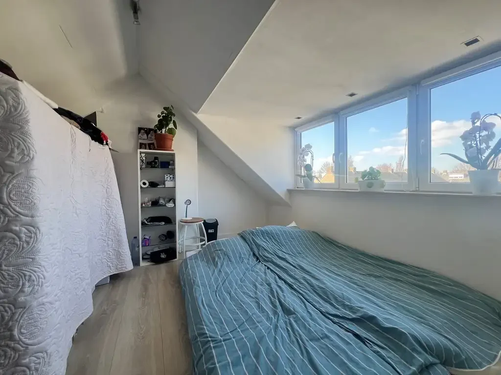 geblurde versie van de foto als achtergrond