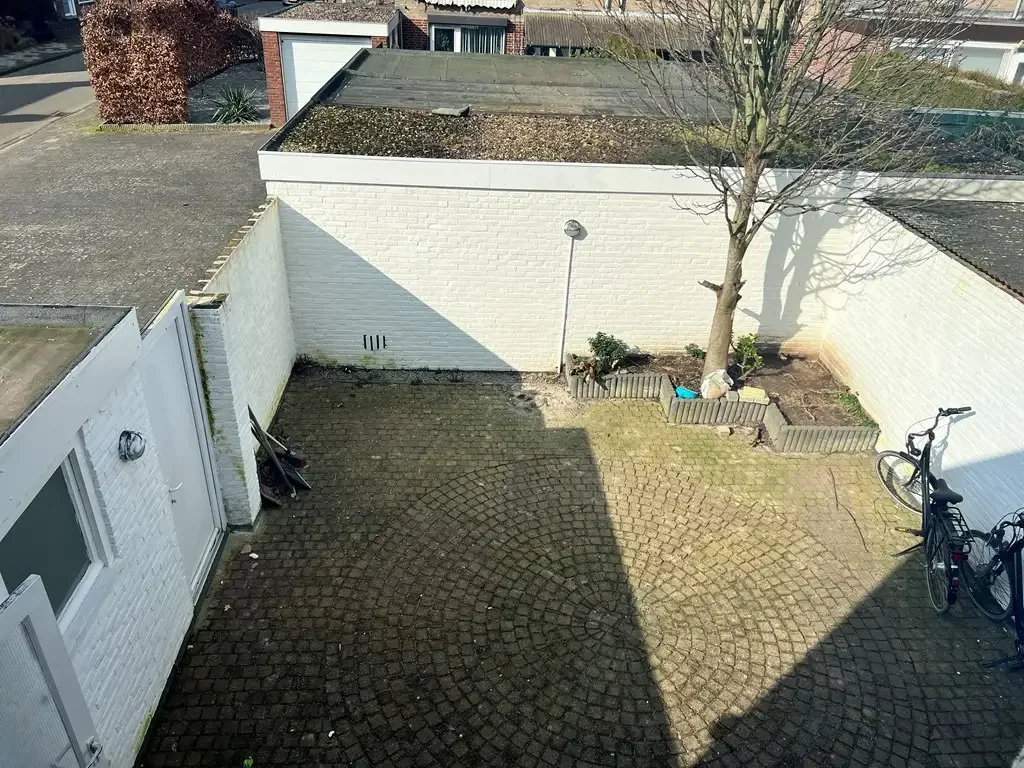 geblurde versie van de foto als achtergrond