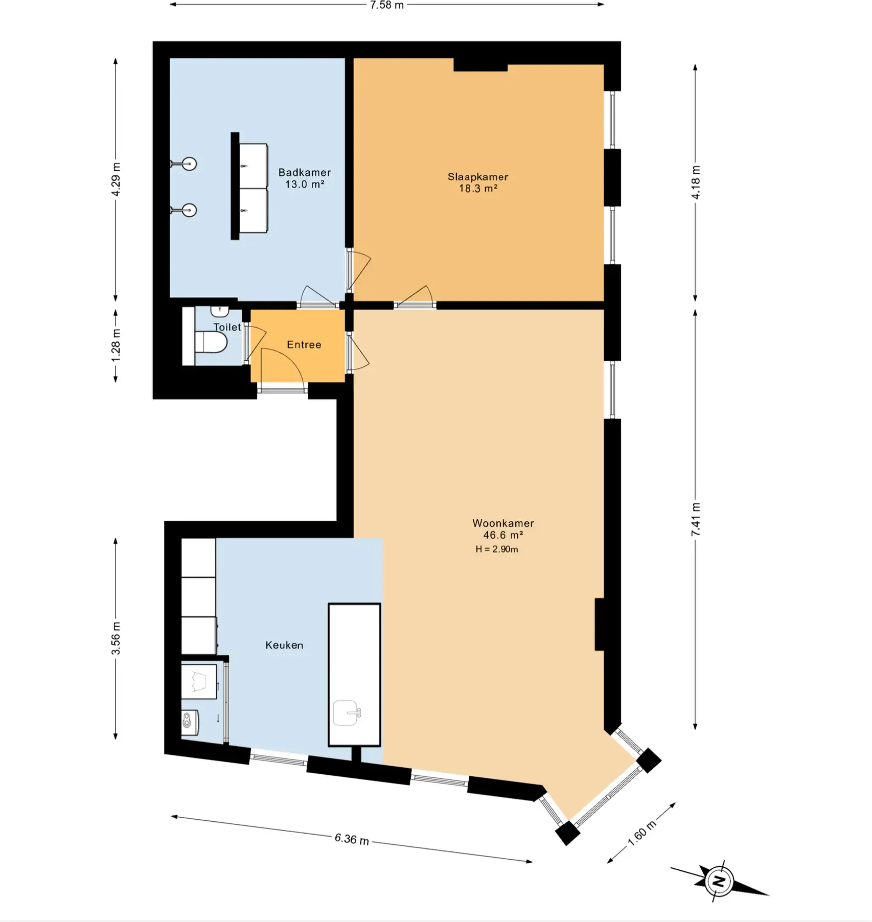 Foto van de Appartement gelegen aan de Claes de Vrieselaan in Rotterdam