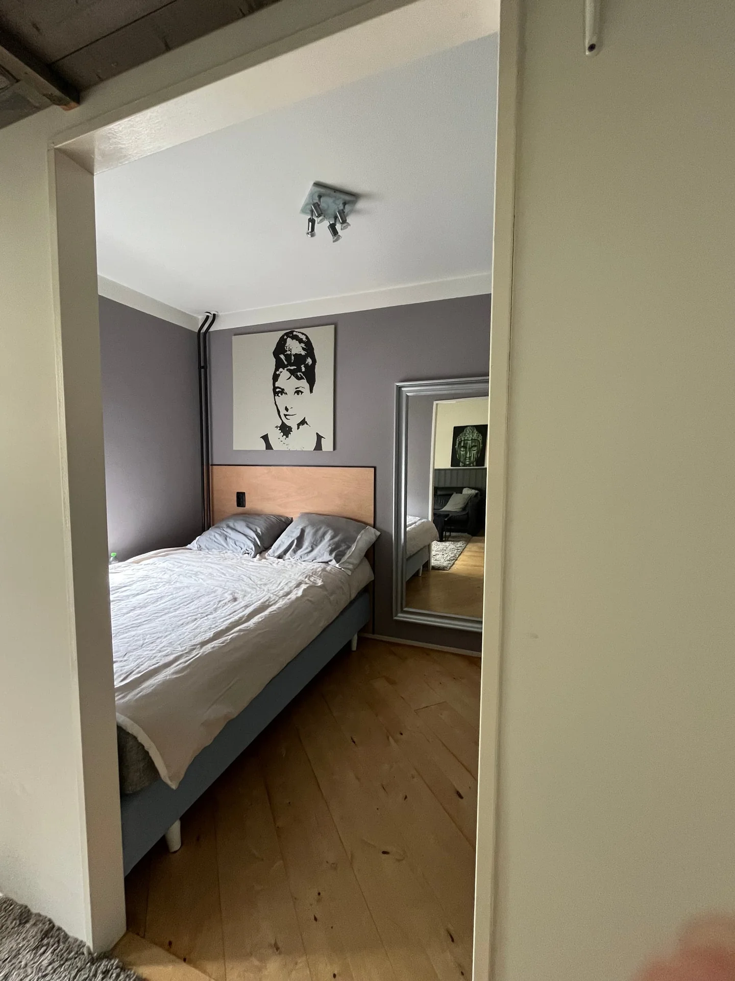 geblurde versie van de foto als achtergrond