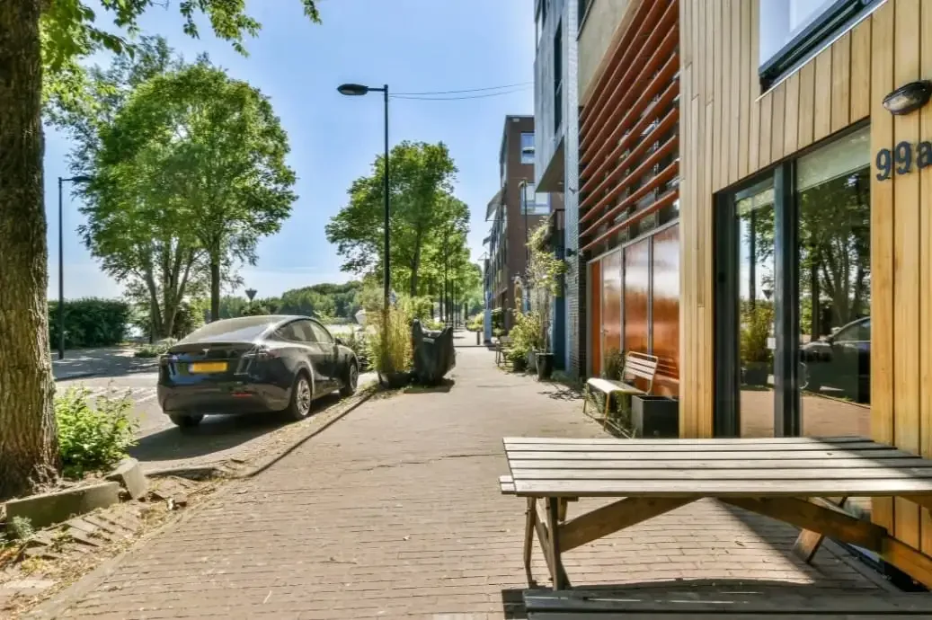 geblurde versie van de foto als achtergrond