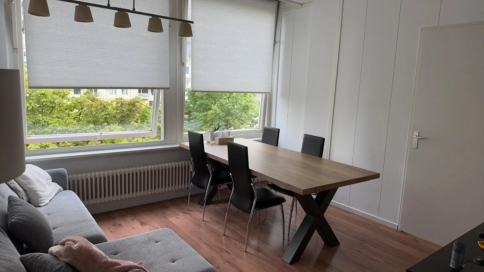 geblurde versie van de foto als achtergrond