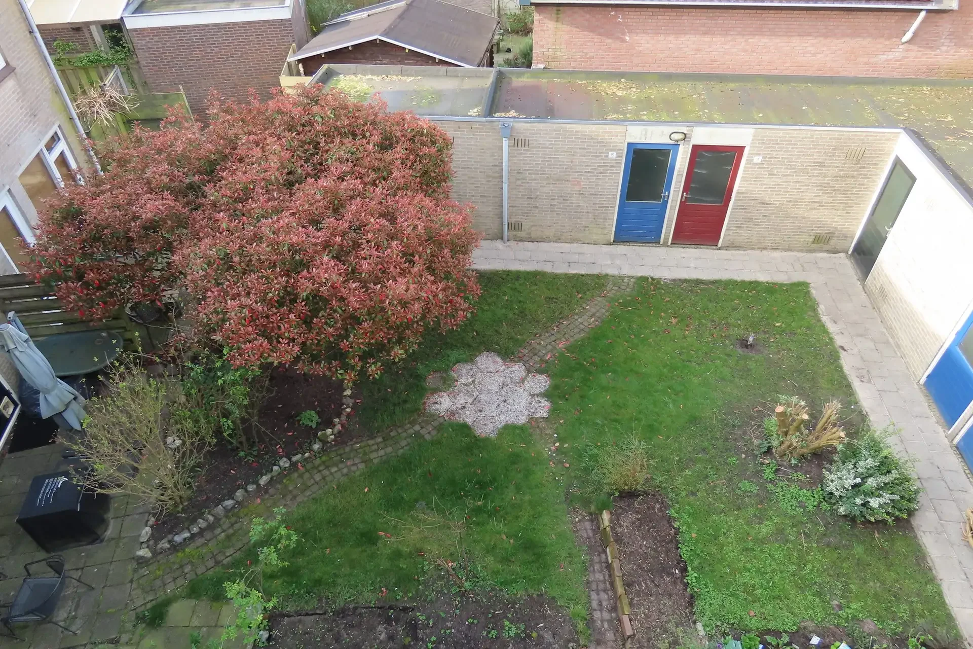 geblurde versie van de foto als achtergrond