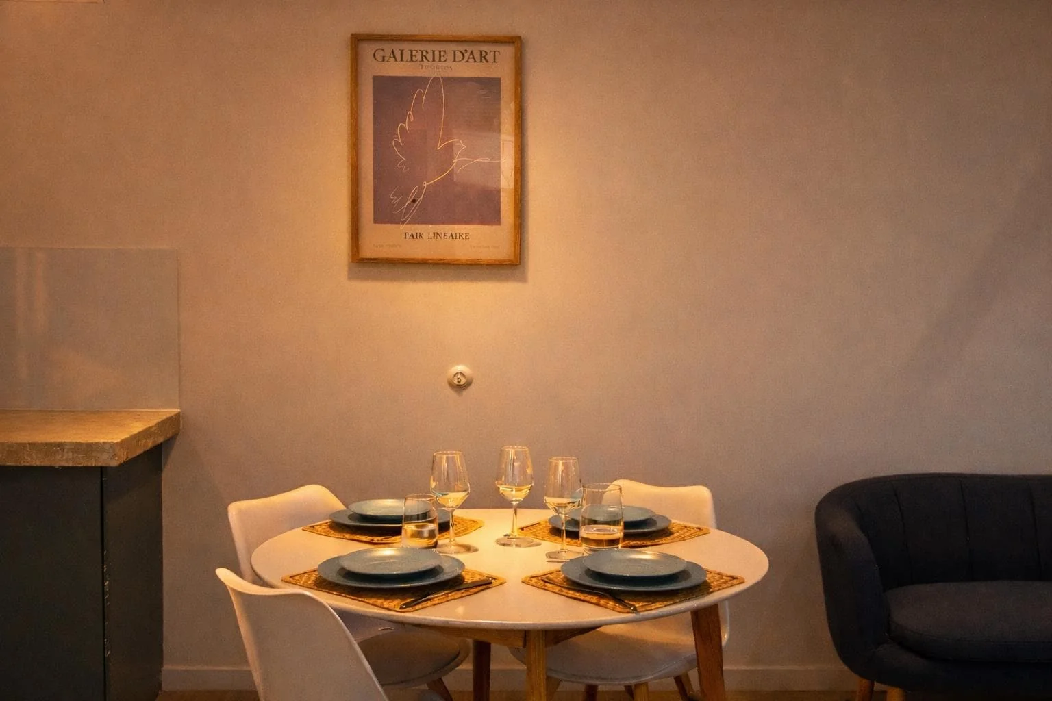 geblurde versie van de foto als achtergrond