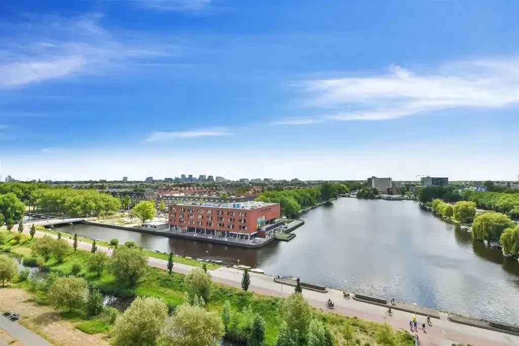 geblurde versie van de foto als achtergrond
