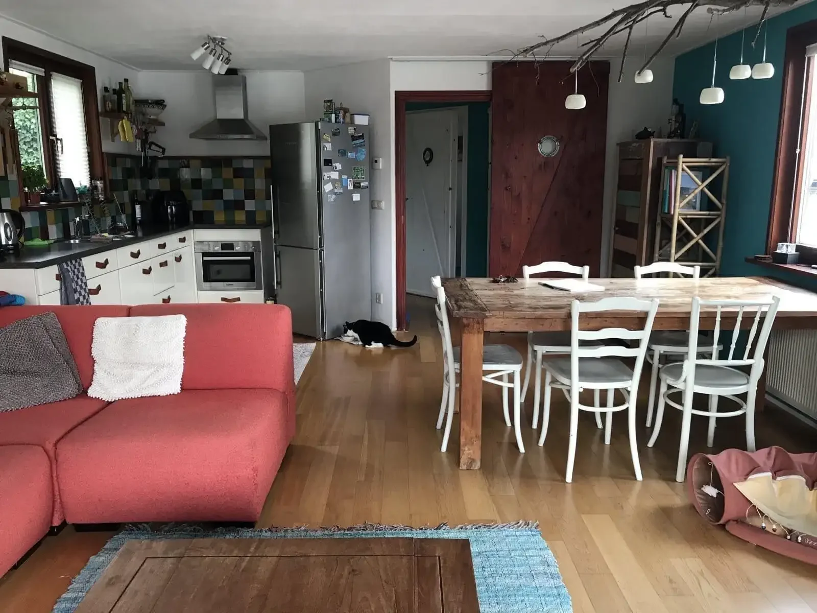 geblurde versie van de foto als achtergrond
