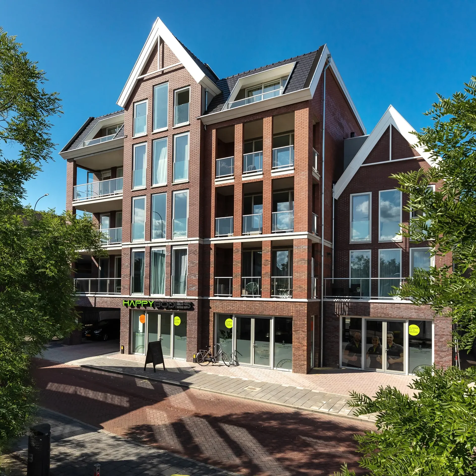 geblurde versie van de foto als achtergrond