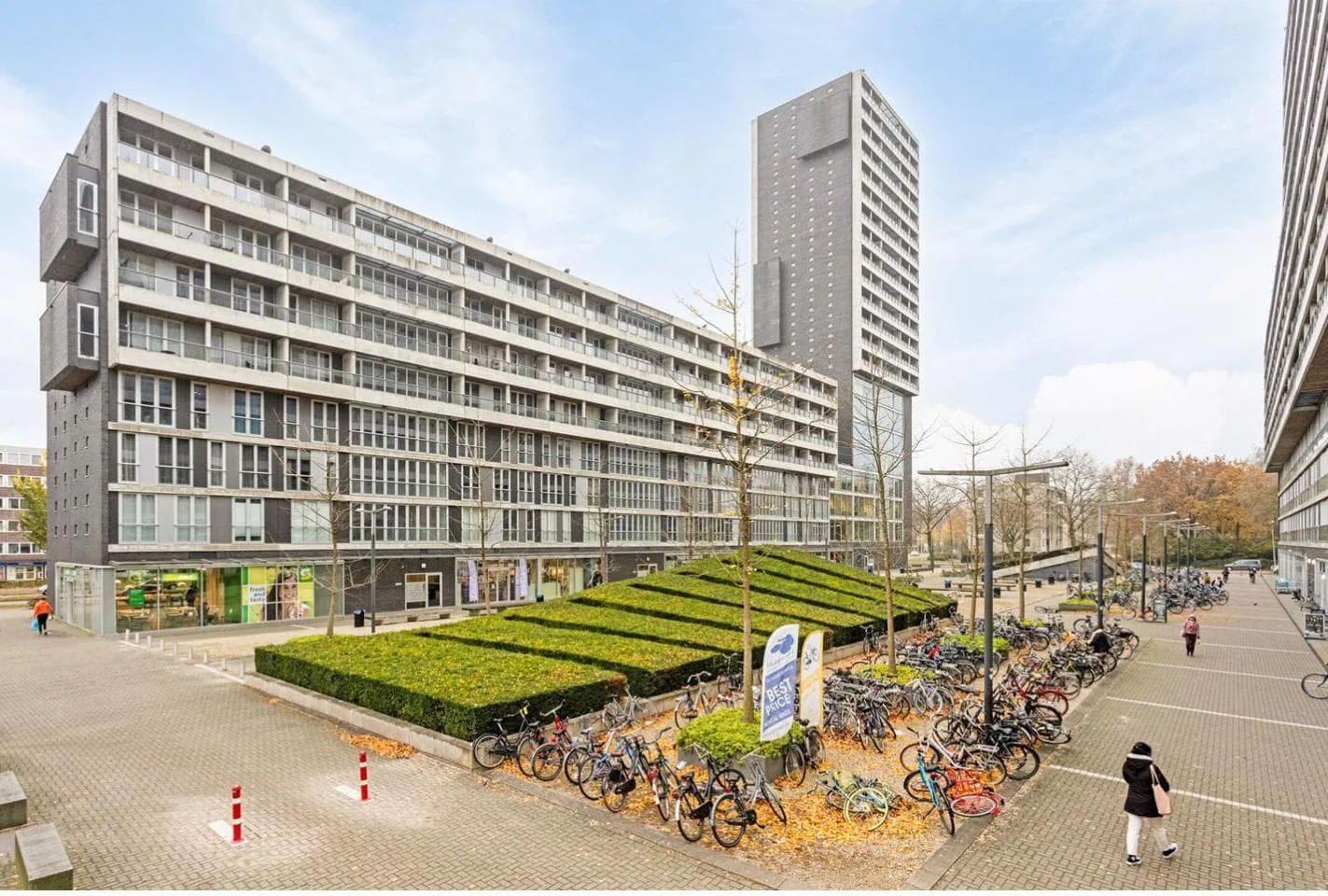 geblurde versie van de foto als achtergrond