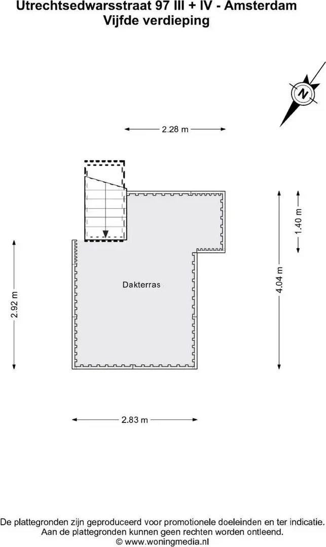 Foto van de Appartement gelegen aan de Utrechtsedwarsstraat in Amsterdam