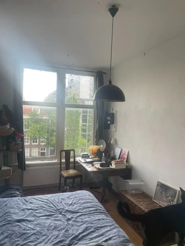geblurde versie van de foto als achtergrond