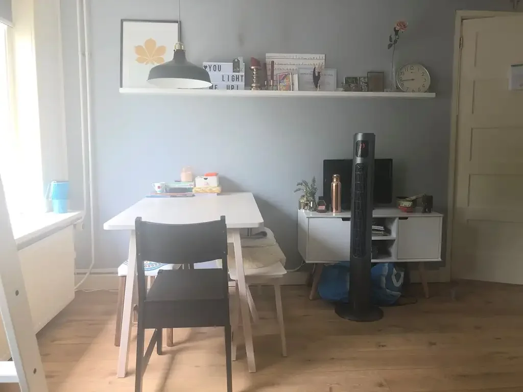 geblurde versie van de foto als achtergrond