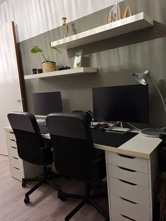 geblurde versie van de foto als achtergrond