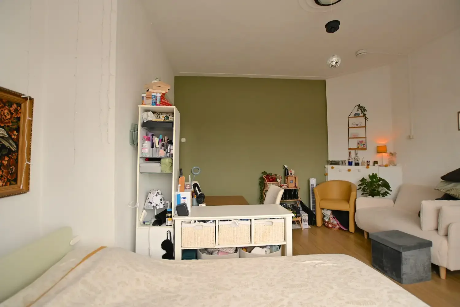 geblurde versie van de foto als achtergrond