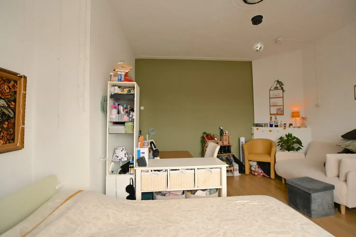 geblurde versie van de foto als achtergrond