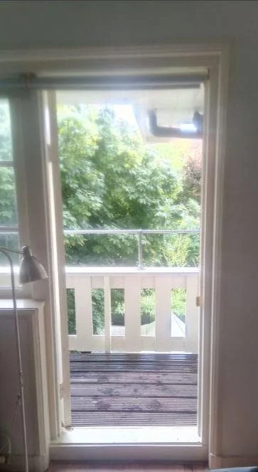 geblurde versie van de foto als achtergrond