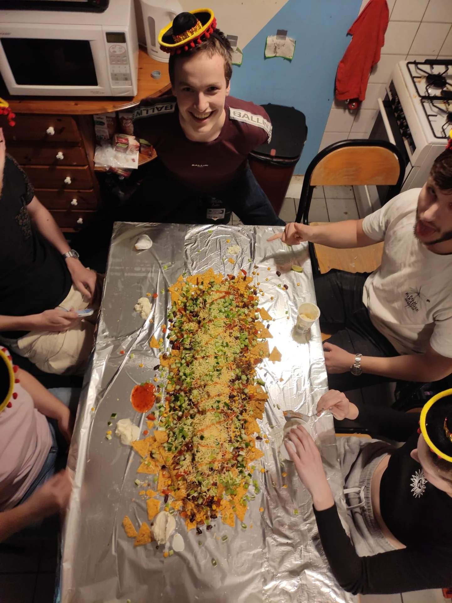 geblurde versie van de foto als achtergrond