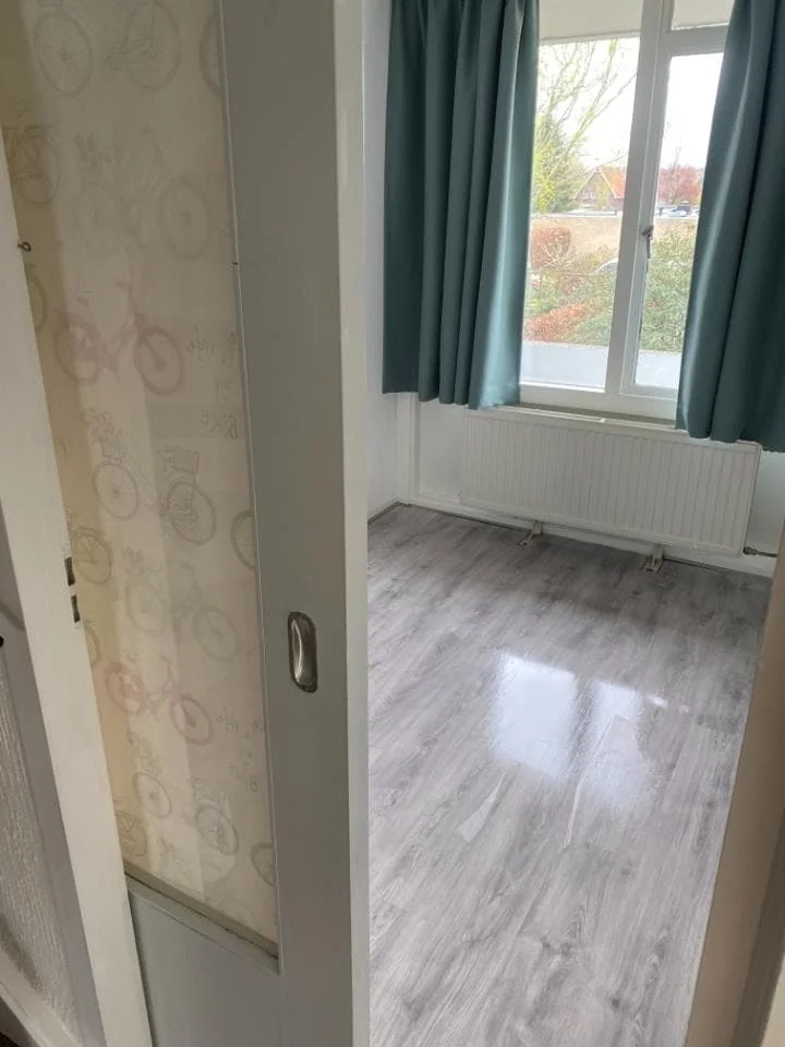 geblurde versie van de foto als achtergrond