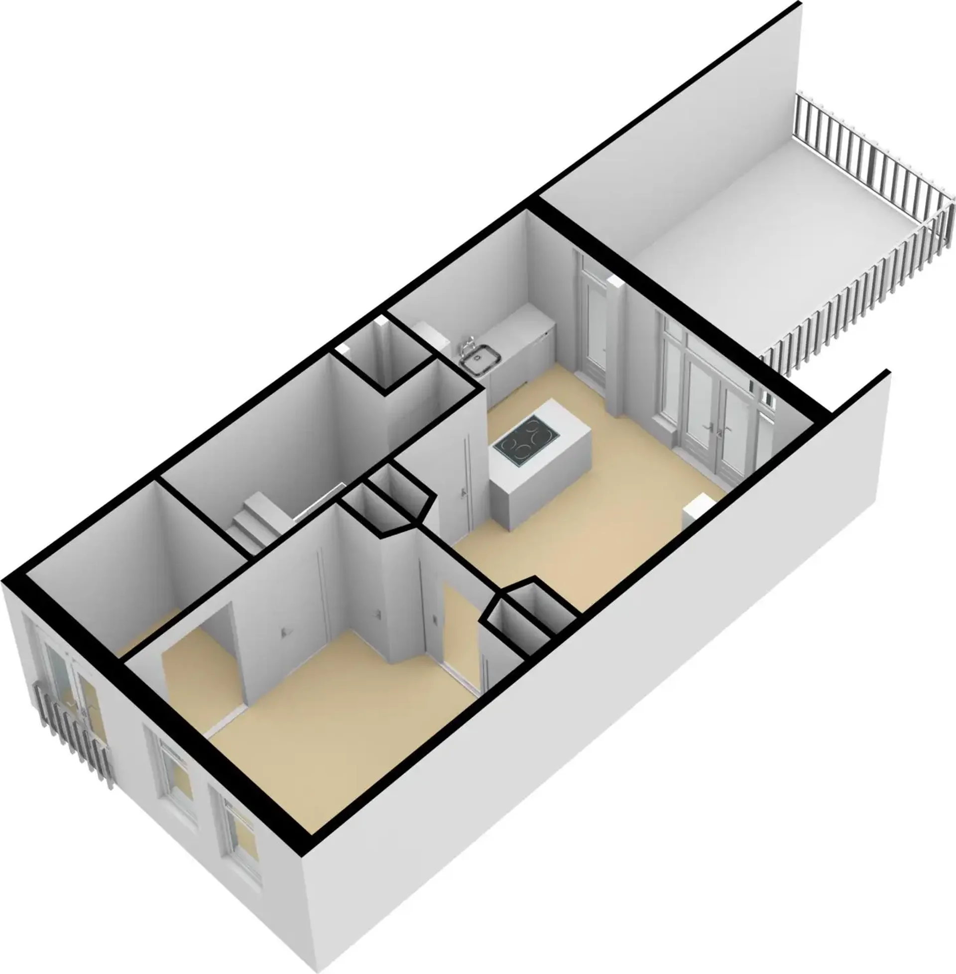 Foto van de Appartement gelegen aan de Nassaustraat in Utrecht