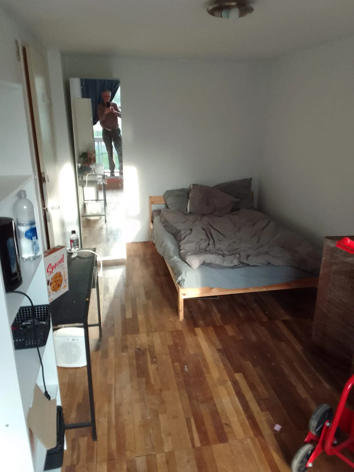 geblurde versie van de foto als achtergrond