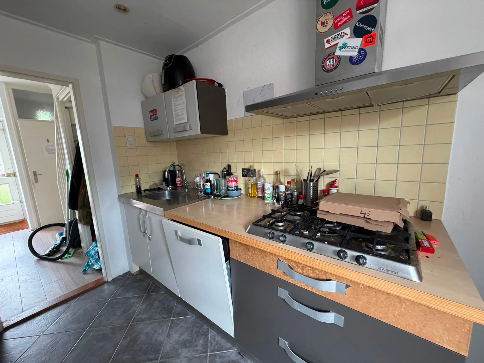 geblurde versie van de foto als achtergrond