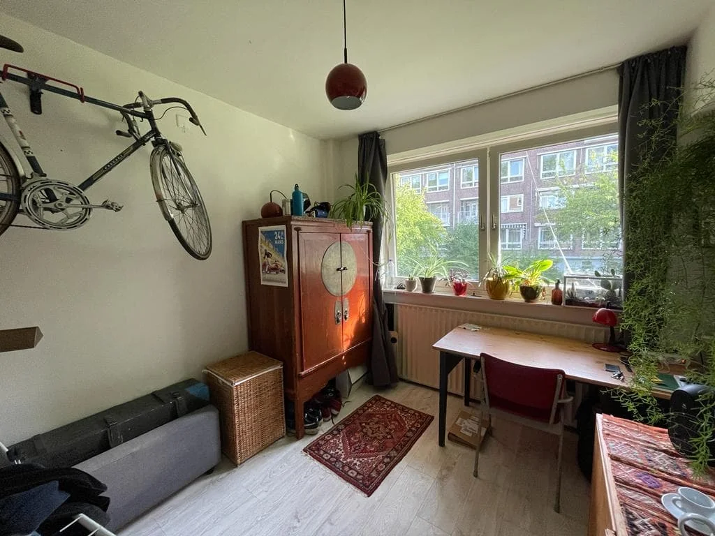 geblurde versie van de foto als achtergrond