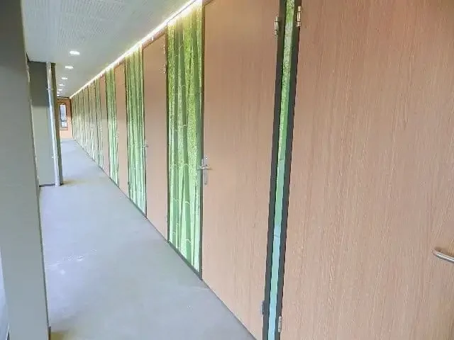 geblurde versie van de foto als achtergrond