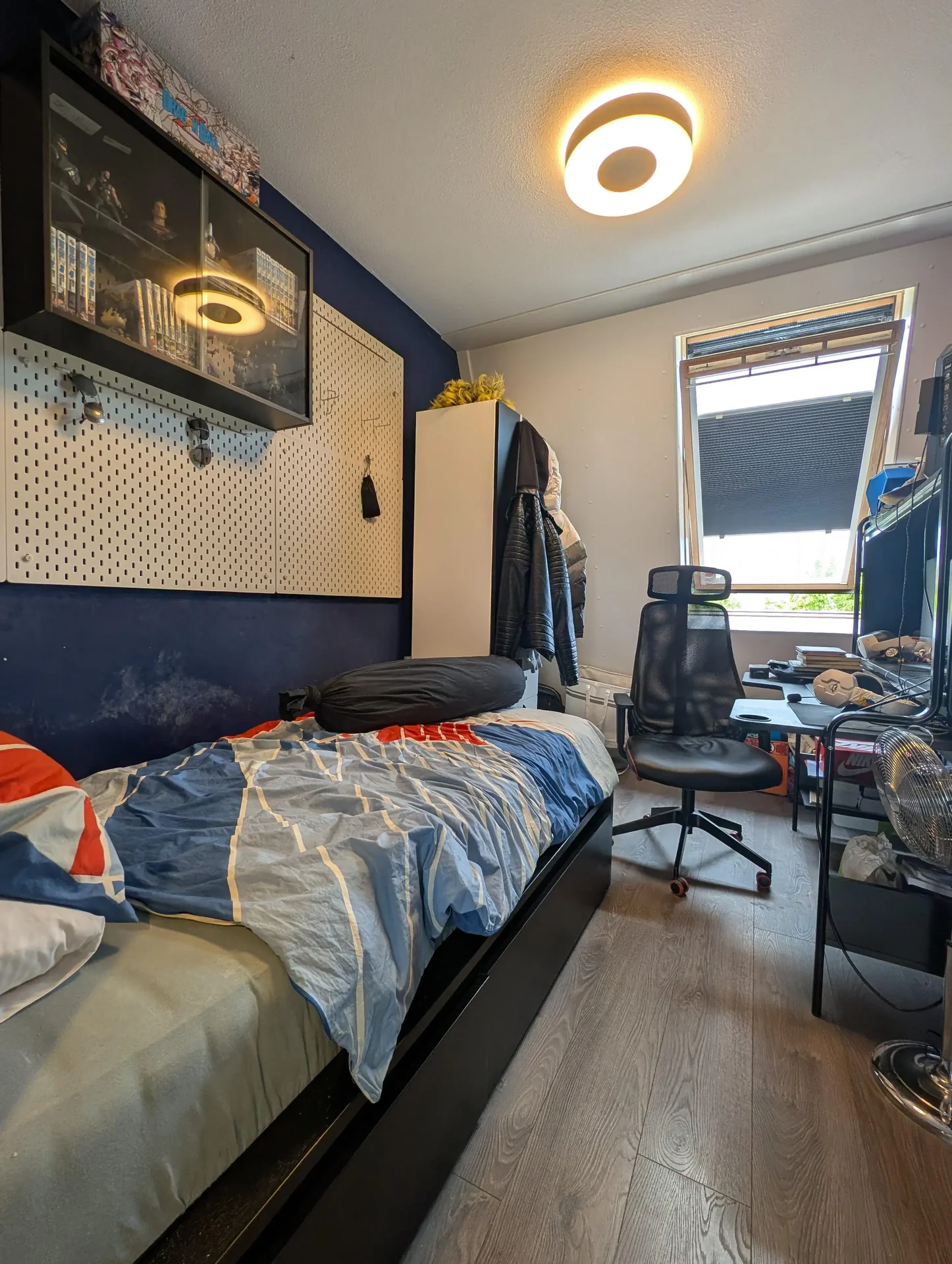 geblurde versie van de foto als achtergrond