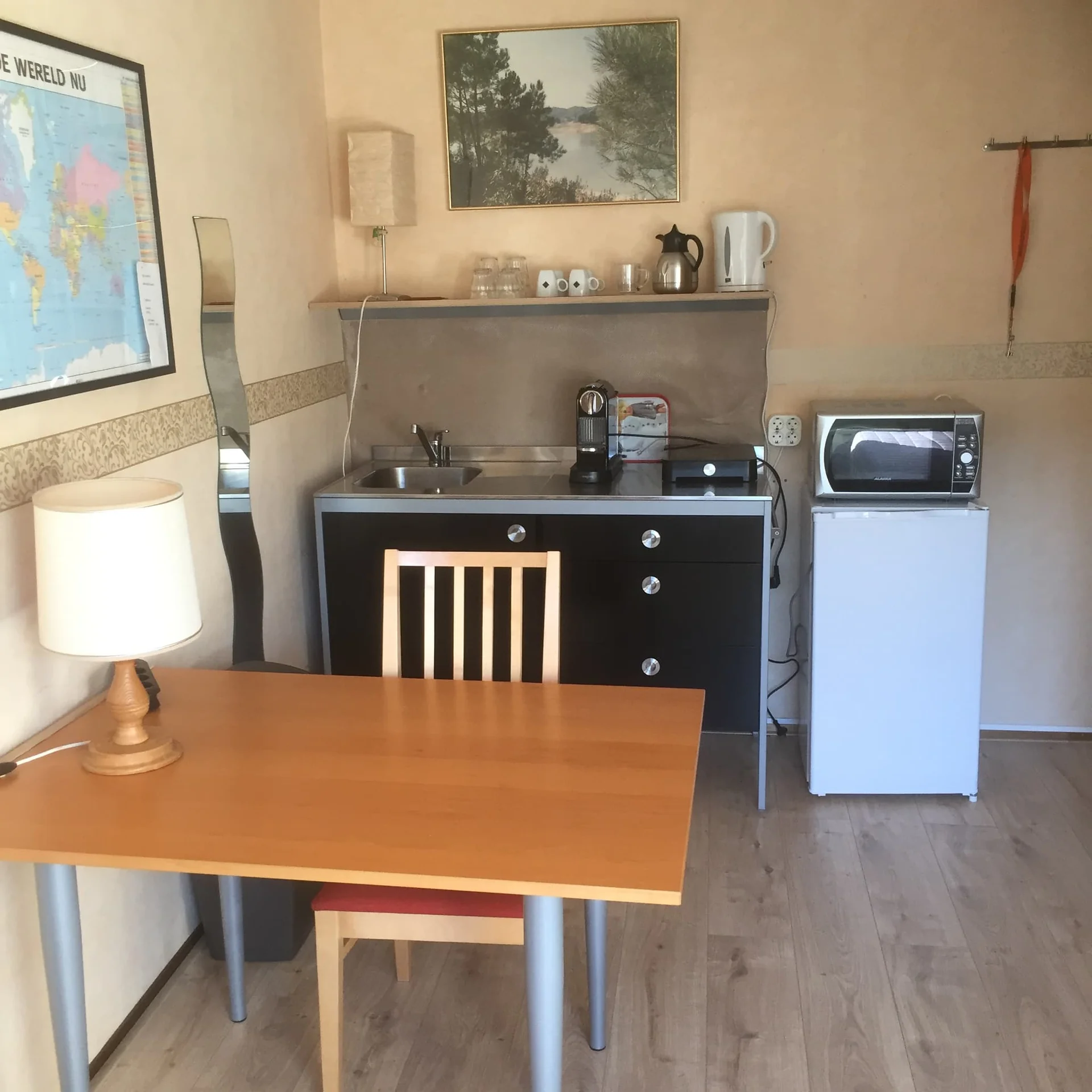 geblurde versie van de foto als achtergrond