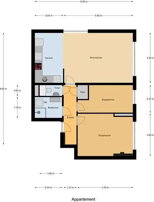 Foto van de Appartement gelegen aan de Bijlmerdreef in Amsterdam