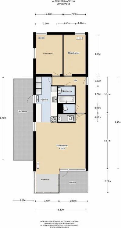 Foto van de Appartement gelegen aan de Alexanderkade in Amsterdam