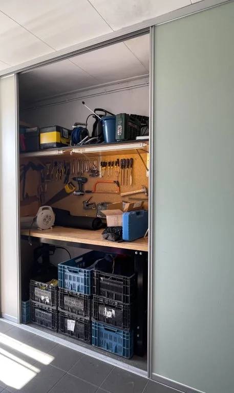 geblurde versie van de foto als achtergrond