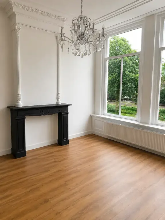 geblurde versie van de foto als achtergrond