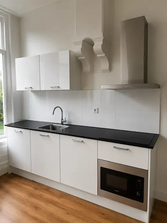 geblurde versie van de foto als achtergrond