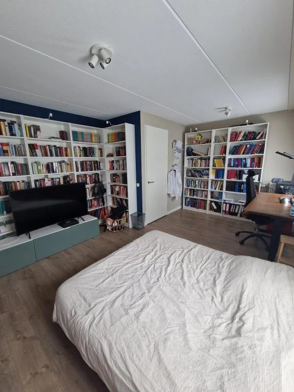 geblurde versie van de foto als achtergrond