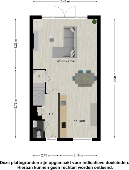 Foto van de Appartement gelegen aan de Wilhelm Linnemannstraat in Nijmegen