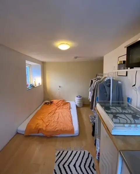 geblurde versie van de foto als achtergrond