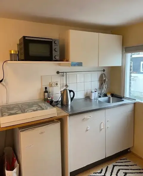 geblurde versie van de foto als achtergrond