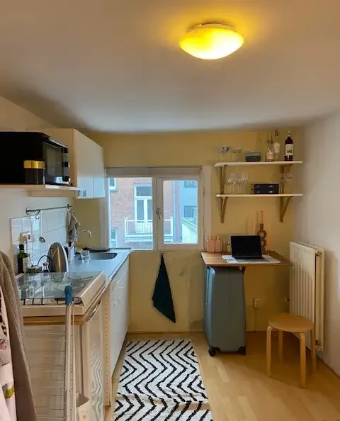 geblurde versie van de foto als achtergrond