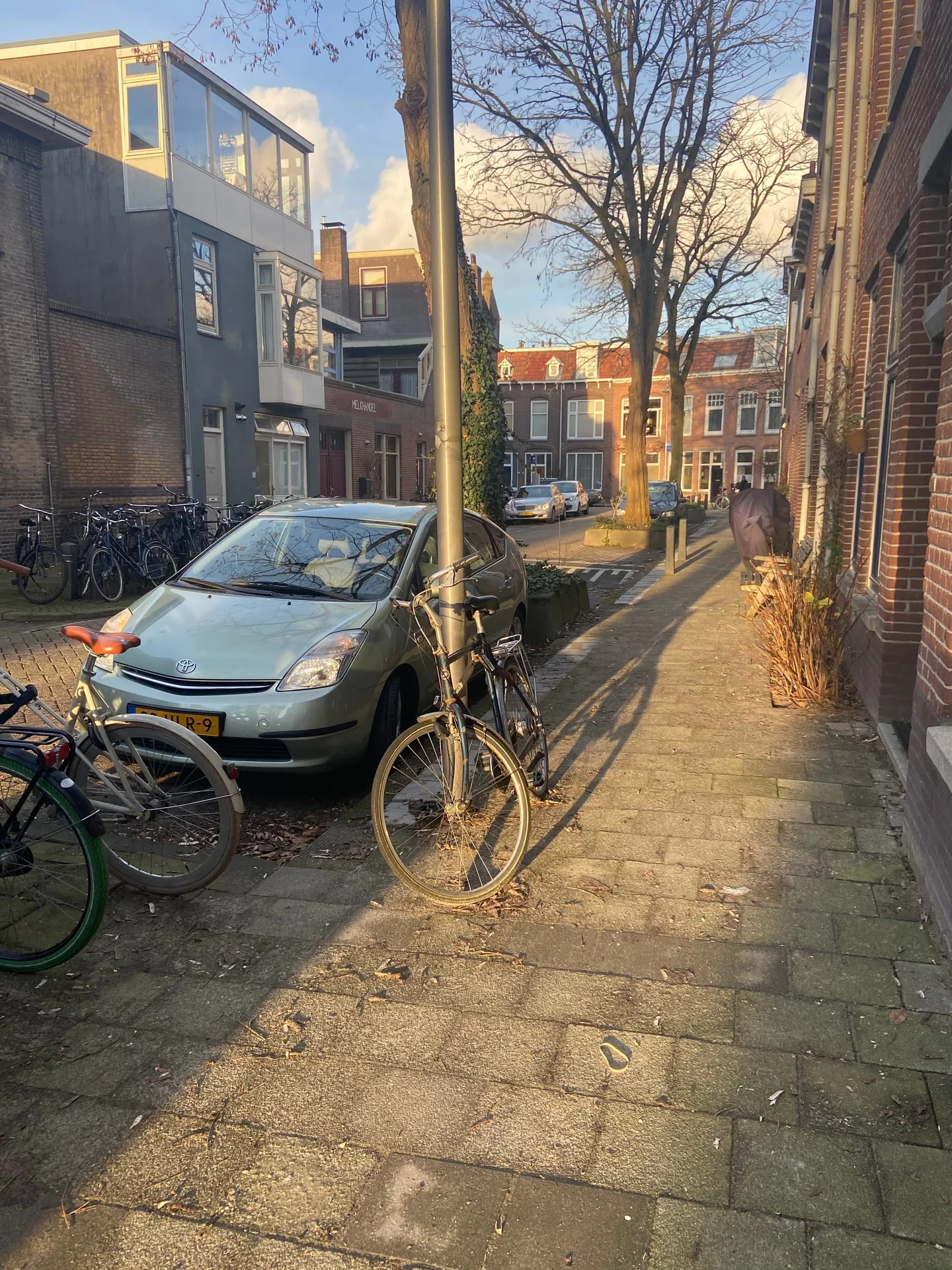 geblurde versie van de foto als achtergrond