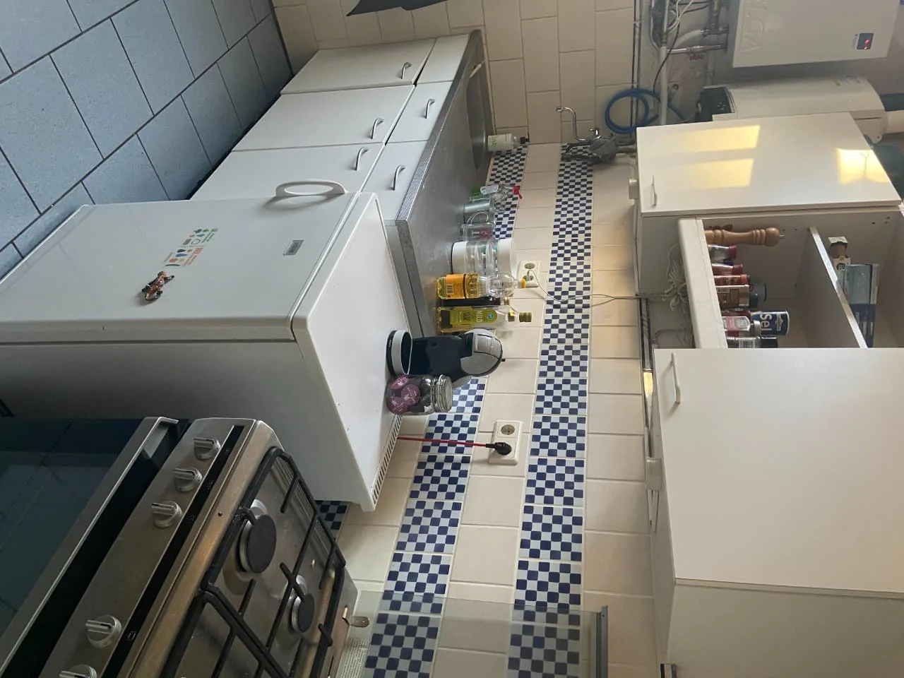 geblurde versie van de foto als achtergrond