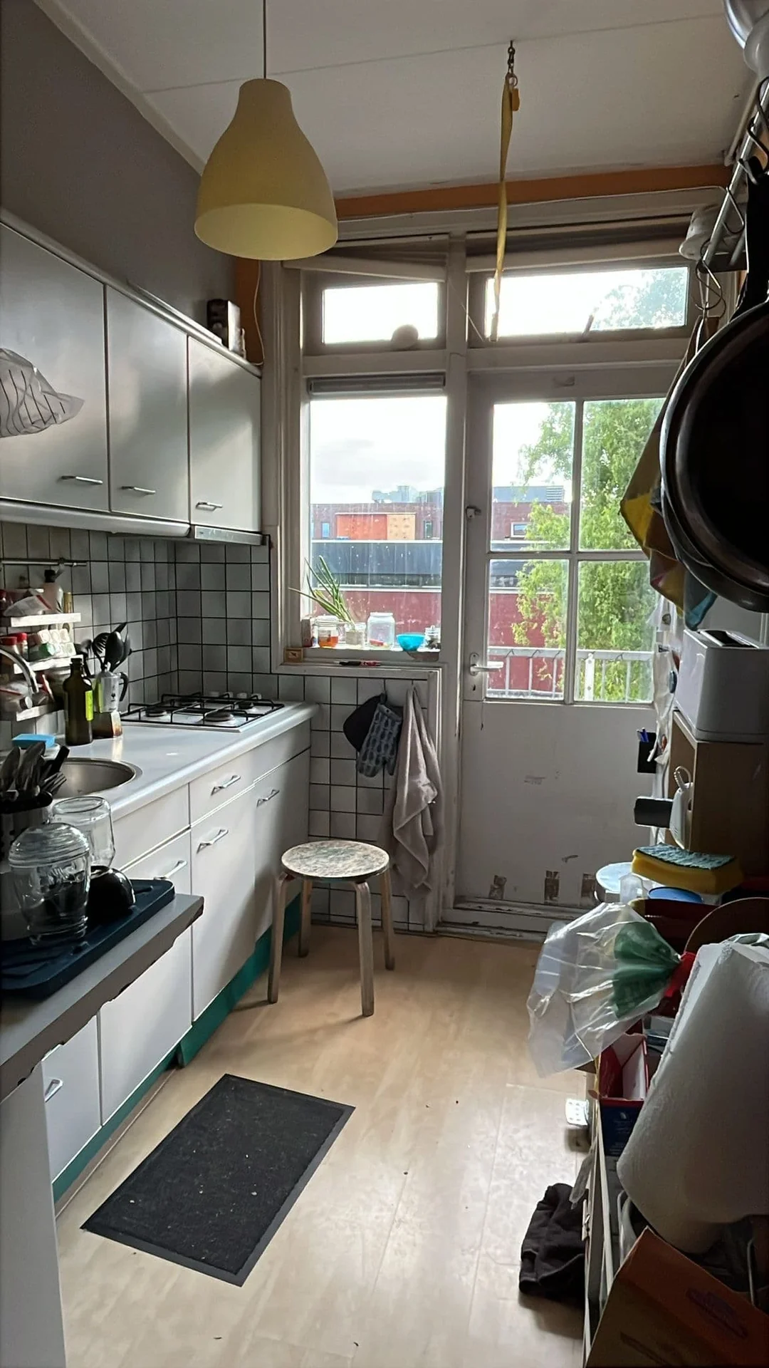 geblurde versie van de foto als achtergrond
