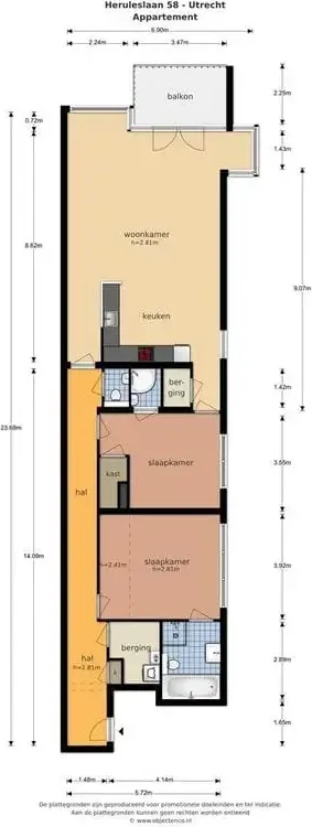 Foto van de Appartement gelegen aan de Herculeslaan in Utrecht
