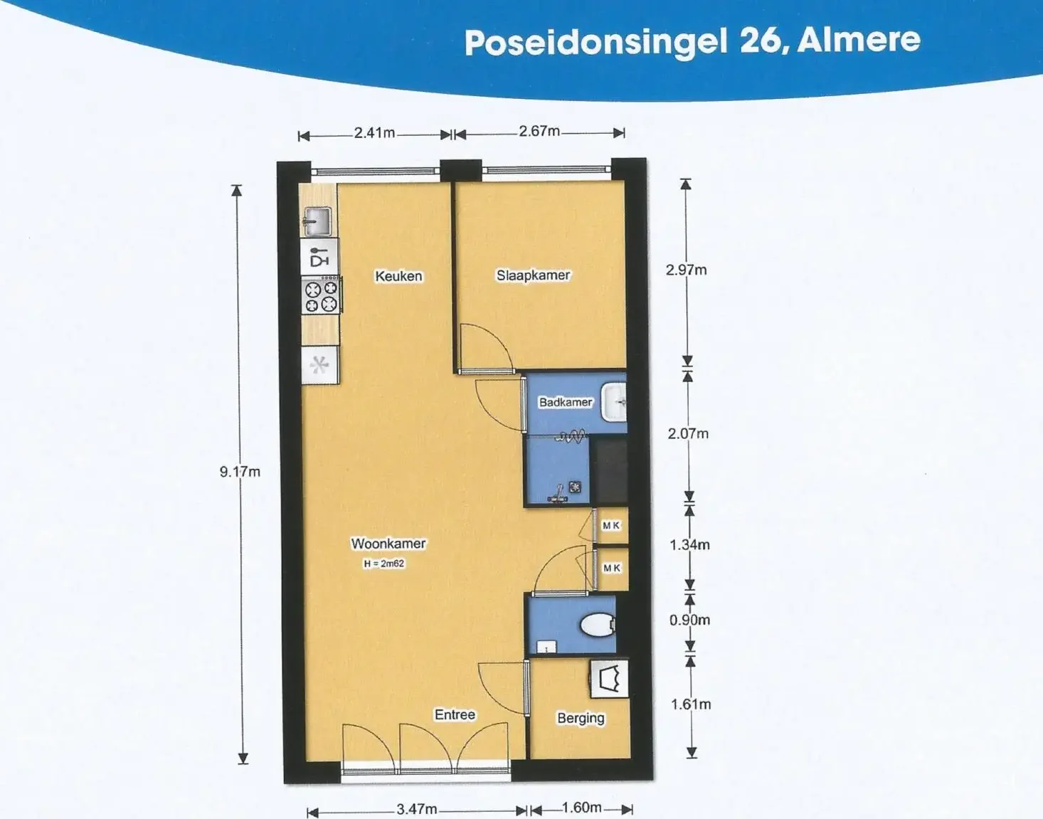 Foto van de Appartement gelegen aan de Poseidonsingel in Almere