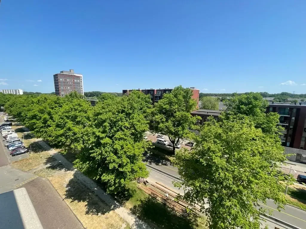 geblurde versie van de foto als achtergrond