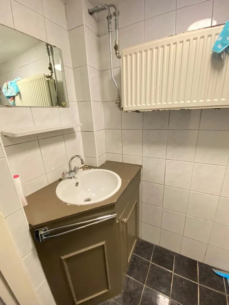 geblurde versie van de foto als achtergrond