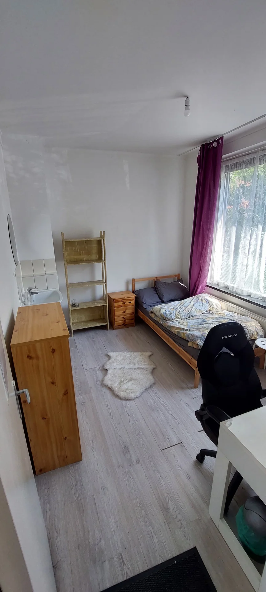 geblurde versie van de foto als achtergrond