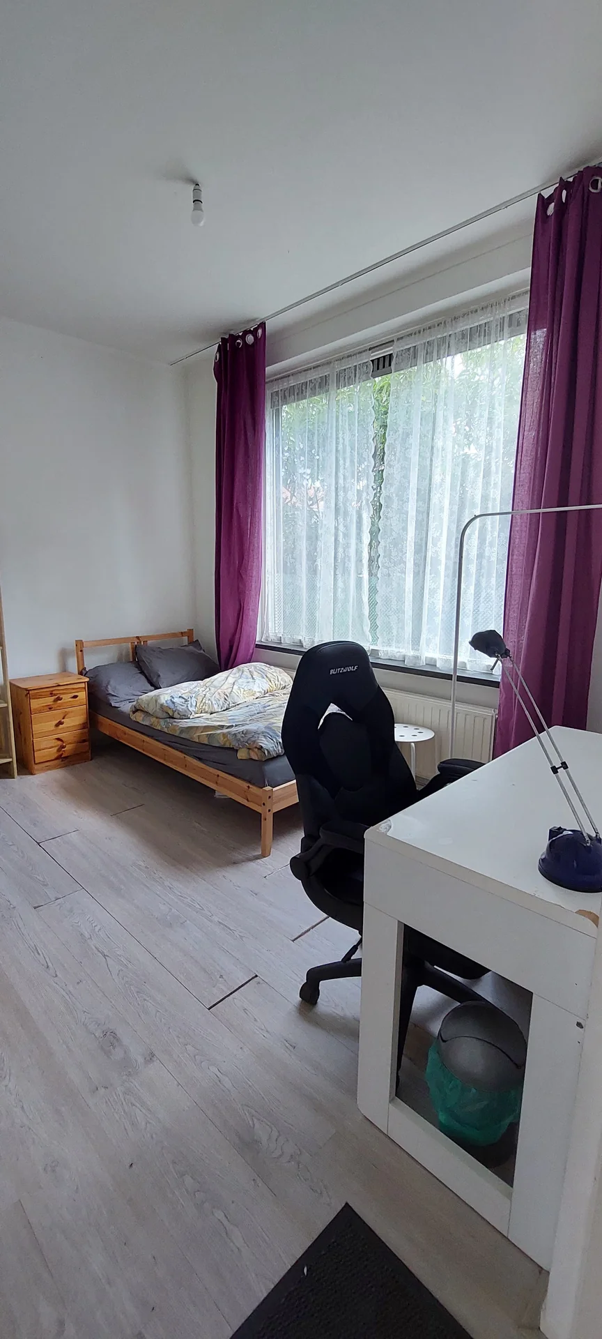 geblurde versie van de foto als achtergrond