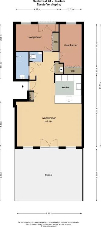 Foto van de Appartement gelegen aan de Gaelstraat in Haarlem